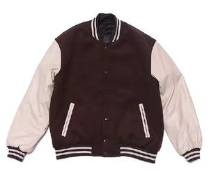 High Quality Varsity <b>Jacket</b> Leather Sleeves Personalized Team Sports Outerwear Lightweight Durable Comfortable For Daily Wear - Product Image 3