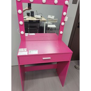 Grande Toeletta con Specchio e Luci Regolabili, Cassettiera a 1 Livello e Specchio con Luci a 3 Modalità - Tavoli da Trucco - Product Image 2