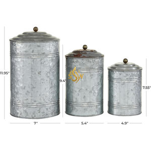 กระป๋องโลหะชุบสังกะสี กระป๋องเก็บของฝาโลหะชุบสังกะสี  กระป๋องใส่อาหารยอดนิยม ราคาขายส่ง - Product Image 6