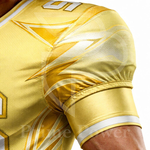 ชุดเสื้อและกางเกงอเมริกันฟุตบอลแบบสั่งทำพิเศษ ผ้าซับเหงื่อ ชุดยูนิฟอร์มทีมสำหรับการแข่งขัน รับสั่งซื้อจำนวนมาก - Product Image 4