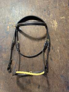 Nueva brida de cuero de caballo 2026 con cordón de nariz encerado color marrón para caballo de carreras de alta velocidad - Product Image 4