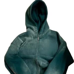 Sudadera con Capucha Unisex de Algodón de Alta Calidad Personalizable con Logotipo Impreso o Bordado, Sudadera con Cierre - Product Image 1