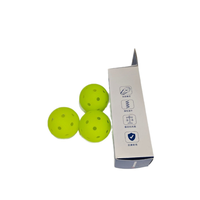 Balle de Pickleball Influence en PE, monobloc rotomoulé, 40 trous, pour événements sportifs en extérieur, entraînement d'élite, enfants, 74 mm