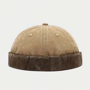 Nouvelle Casquette Docker Homme 2025 en Coton Délavé Bicolore Effet Vieilli Style Rétro, Sans Visière, Hip Hop, Sportive pour Activités de Plein Air - Product Image 6