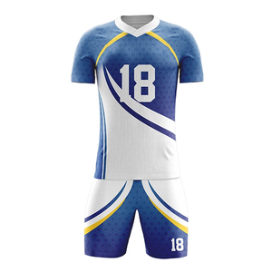 ชุดฟุตบอลสไตล์ฝรั่งเศสเสื้อเจอร์ซีย์ทีมฟุตบอลฝรั่งเศสแบบทันสมัยน้ำหนักเบาทนทานออกแบบได้ตามต้องการ - Product Image 1
