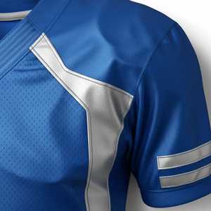 Uniforme de Fútbol Americano Azul para Hombre, Conjunto de Poliéster Transpirable, Equipo de Protección para Adultos, Servicio OEM Personalizado - Product Image 4