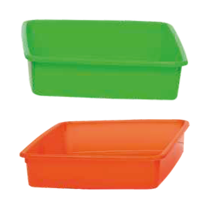 Vente en gros Plateau rectangulaire en plastique épais Solution de rangement polyvalente pour le bureau et la maison pour la cuisine et la vaisselle sans danger pour les aliments - Product Image 4