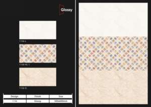 กระเบื้องบุผนังเซรามิกผิวมันเงาขนาด 30x60 ซม. สไตล์ร่วมสมัย สำหรับตกแต่งผนังภายในห้องน้ำและห้องครัวในเมือง - Product Image 4