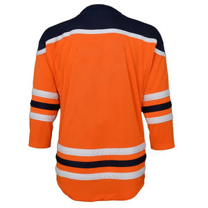 Maillot de hockey sur glace personnalisé en polyester respirant et écologique avec logo personnalisé et embellissements en strass, service OEM du Pakistan - Product Image 2