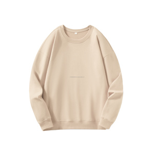 Servicio OEM sudadera logotipo personalizado bordado en blanco algodón Unisex de gran tamaño cuello redondo Sudadera de cuello redondo hombres transpirable - Product Image 1