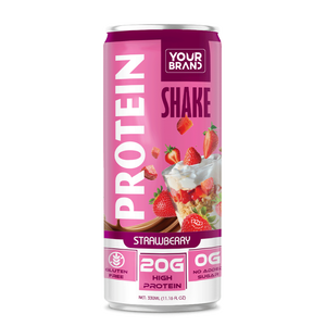 YOUR BRAND <b>Protein</b> Shake Drink with strawberry flavor Vietnam Factory Free Sample OEM/ODM Private Label - Product Image 1