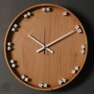 Reloj de Pared de Madera Colgante de Diseño Moderno, Hecho a Mano, Decorativo, Analógico, para Sala de Estar, Oficina en Casa, Regalo Decorativo - Product Image 4