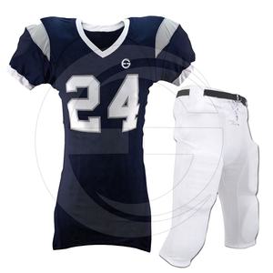 Ensemble de maillot et de pantalon d'entraînement de football américain personnalisé sublimé, respirant, séchage rapide, antibactérien, durable, unisexe, adulte - Product Image 1