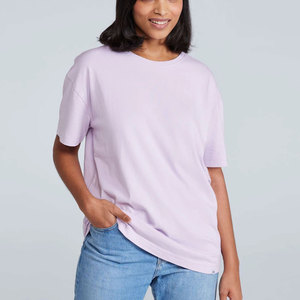 Camiseta Informal para Mujer, Corte Cuadrado, Tela de Algodón Premium, Ajuste Relajado, Estilo Diario Elegante - Product Image 1