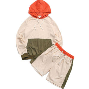 Conjunto de Chaqueta Cortavientos y Pantalones Cortos Personalizados de Dos Piezas, Ropa Urbana, Chaqueta Cortavientos con Cierre de Cremallera, Conjunto de Pantalones Cortos de Poliéster para Hombre, Precio al por Mayor, OEM - Product Image 1