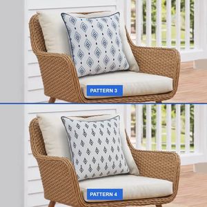 Printed Pillow Covers from Viet Nam HDT Waterproof UV Resistant Ikat <b>Throw</b> Pillow Outdoor <b>Chair</b> Protection 30 days - Product Image 2