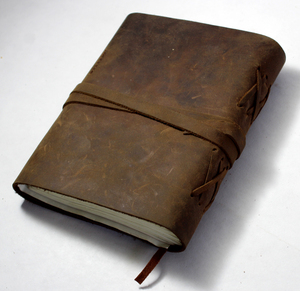 Diario Personalizado Hecho a Mano, Diario de Cuero A5, Personalizable, Estilo Vintage, Encuadernado en Tapa Dura, Estilo Bohemio, 120 Hojas, Regalo - Product Image 5