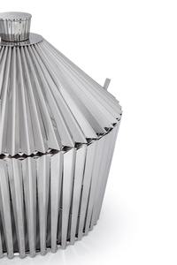 Stainless Steel Chafing Dish Bulk Round Pleated <b>Soup</b> Tureen Catering Buffet Food Warmer with Conical Corrugated Dome Lid - Product Image 5