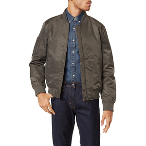 <b>Men</b>’s Slim Fit <b>Lightweight</b> Bomber <b>Jacket</b> Custom Knitted Fabric Breathable Winter Zip-Up Casual Wholesale Supplier - Product Image 4