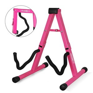 5 Core Guitar Stand A <b>Frame</b> w Soft Foam Arm Non Slip Rubber for Acoustic Electric Bass - Product Image 1