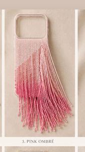 Funda Rectangular para Teléfono Móvil Hecha a Mano con Bordado de Resina y Borla Rosa de Moda para Mujer - Product Image 5