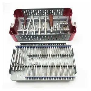 Kit d'extraction de vis chirurgicales orthopédiques 56 pièces/ensemble, kit d'extraction de vis cassées en acier inoxydable par Dentavex - Product Image 1