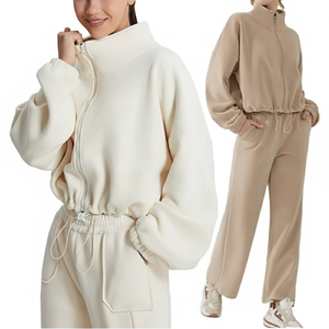 Ensembles de yoga respirants à taille haute en 2 pièces - Product Image 1