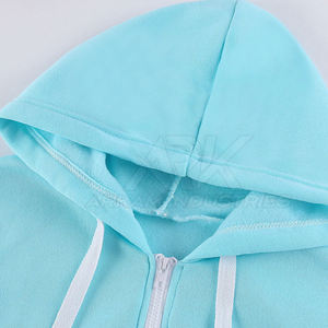 Ventes en gros de sweats à capuche respirants pour femmes, style tendance, couleur unie, sweats à capuche pour femmes personnalisés - Product Image 4