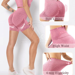 กางเกงขาสั้นผ้าเนื้อนุ่มยืดหยุ่นคุณภาพสูง สวมใส่สบาย กระชับรูปทรง เหมาะสำหรับผู้หญิง ออกกำลังกาย โยคะ - Product Image 5