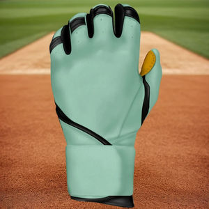 <b>Light</b> Green Batting Gloves Ambidextrous Microfiber Knit Fabric <b>Pull</b> On Comfortable Unisex Adult Training Glove - Product Image 6