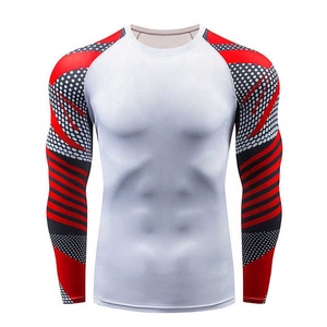 Unisex High Quality Long Sleeve Rash Guard Premium Breathable Quick Dry Anti-Bacterial LYCRAA Fabric Customizable for BJJ MMA - Product Image 1
