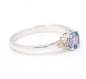 Bagues de mariage pour femmes en argent sterling massif 925, faites à la main, avec aquamarine géométrique sertie à griffes, certifiées IGI, pour les fêtes, vente en gros - Product Image 6