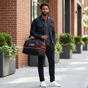 Sac de sport léger multi-usages pour la gym, les voyages et les activités de plein air, idéal pour les vêtements maçonniques grecs et les insignes de la franc-maçonnerie. - Product Image 2