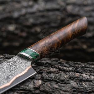 Black Smith 1987 Cooper Acier Damas 12 pouces Manche en bois de rose avec espaceur en résine - Product Image 4