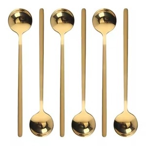 Cuchara de Metal para Té y Café, Cuchara de Acero Inoxidable para Café, Cuchara para Agitar Azúcar, Cubertería para Postre, Calidad Premium - Product Image 1