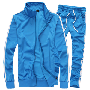 Conjuntos Deportivos de Poliéster Sólido para Hombre, Venta al Por Mayor Directa de Fábrica, Ropa Deportiva, Trajes para Correr, Ropa Atlética Informal a la Moda - Product Image 6