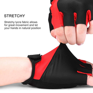 High Performance Cycling Gloves Gel Pad Cushioning Anti Slip Palm Mesh <b>Back</b> Breathable <b>Road</b> Bike Training Mitts Cycling Gloves - Product Image 5