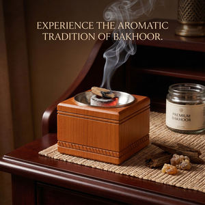 Handmade Sandalwood Incense Burner With Metal Insert Aromatic Wood Holder For Home <b>Decor</b> All Season Use Religious Use Home <b>decor</b> - Product Image 6