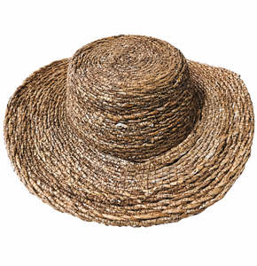 Handwoven Hand Embroidered Adjustable Natural <b>Straw</b> Boater <b>Hat</b> for Breathable Lightweight Sun Protection Travel Unisex - Product Image 2