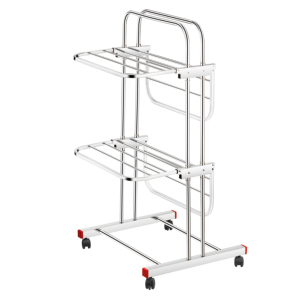 Séchoir à linge pliant robuste, support compact pour vêtements, organisateur de vêtements portable pour la maison, l'appartement, le balcon, utilisation intérieure - Product Image 4