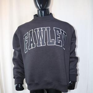 Sudadera FAWLEY con cuello simulado, 450 GSM, nombre personalizado, bordado en aplique, corte holgado, 100% algodón, felpa francesa. - Product Image 6