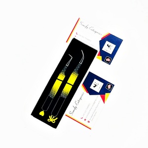 Pinzas Profesionales para Pestañas Somofy Enterprises, Diseño Inferior de Acero Inoxidable, Punta Suave de Precisión de 10 mm, Logotipo Personalizado, Caja Negra - Product Image 4