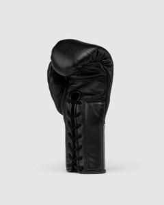 Gants de boxe noirs personnalisés OEM FLY, cuir de haute qualité, gants de boxe à lacets pour l'entraînement et le sparring - Product Image 5