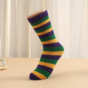 Nuevos Calcetines de Punto Holgados, Diseño Sólido, Calcetines Deportivos para Hombre con Logotipo Personalizado, Calcetines de Fútbol para Mujer, Ropa para el Mardi Gras - Product Image 3