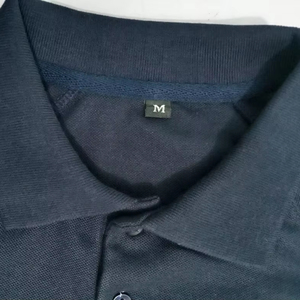 Camiseta de Manga Corta con Cuello Alto y Logotipo Frontal, 100% Algodón, para Hombre, Estampado por Transferencia Térmica, Informal, Transpirable, 180 Gramos - Product Image 3