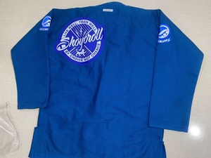 Nouveau modèle de kimono BJJ bleu 100% coton, impression personnalisée, unisexe, adulte, coupe ample, durable, arts martiaux - Product Image 3