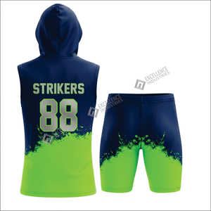 Uniformes de football américain personnalisés avec design de couleur sur mesure, uniformes de football 7v7 pour jeunes, ensemble d'uniformes entièrement sublimés, service OEM - Product Image 3