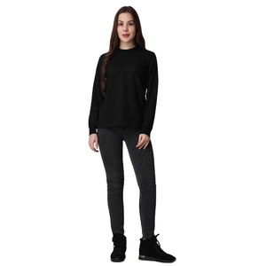 เสื้อยืดผ้าฝ้ายผสมพรีเมี่ยมสำหรับผู้หญิงพร้อมโลโก้ที่กำหนดเองได้ลำลอง - Product Image 2