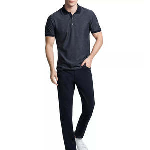 Premium Quality <b>Men's</b> Short Sleeves Plain Color Polo Shirt Solid Pattern Regular Fit <b>Men's</b> <b>Turtle</b> <b>Neck</b> Polo Shirt With Low MOQ - Product Image 3