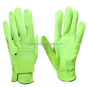 Personalizado de alta calidad transpirable genuino Cabretta PU guantes de cuero Golf para Mujeres Hombres mano izquierda estilo de moda para deportes EOM - Product Image 1